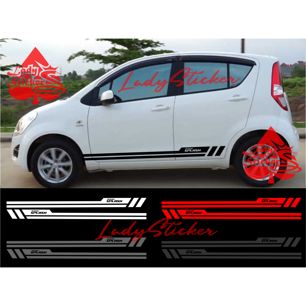 Cutting sticker mobil splash sticker stiker mobil suzuki splash