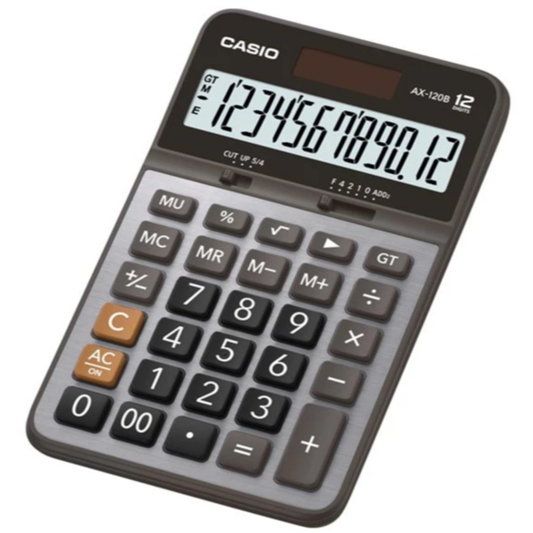

KALKULATOR CASIO AX 120B ORIGINAL - KALKULATOR 12 DIGIT - CASIO ORI