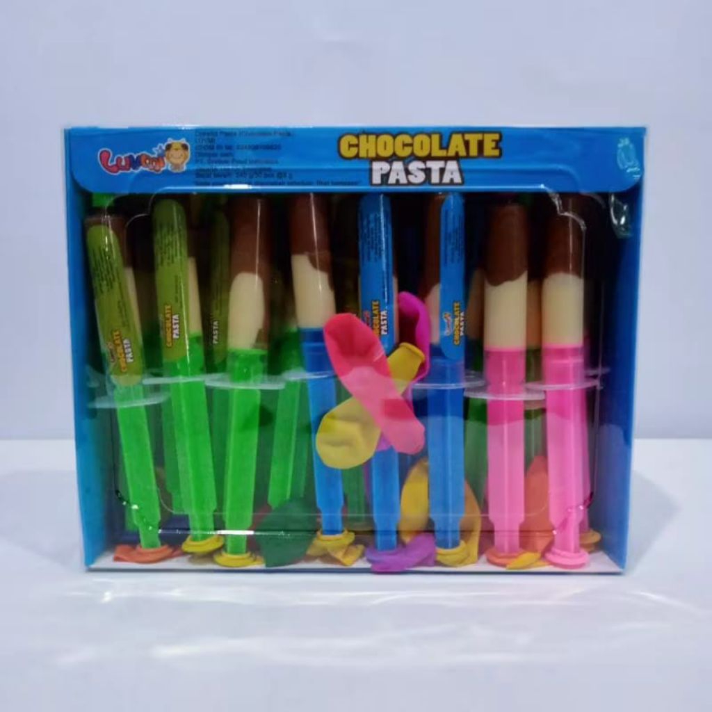 

Coklat Pasta Suntik Monisa box isi 30pc