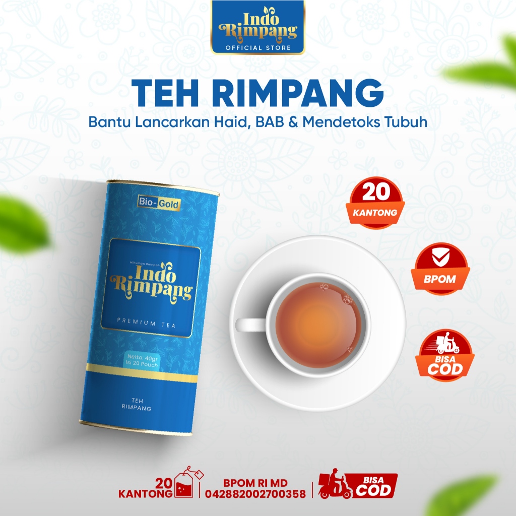 

Indo Rimpang - Teh Kesehatan Rimpang Original Untuk Diet Melancarkan Haid Premium Tea Alami Bpom