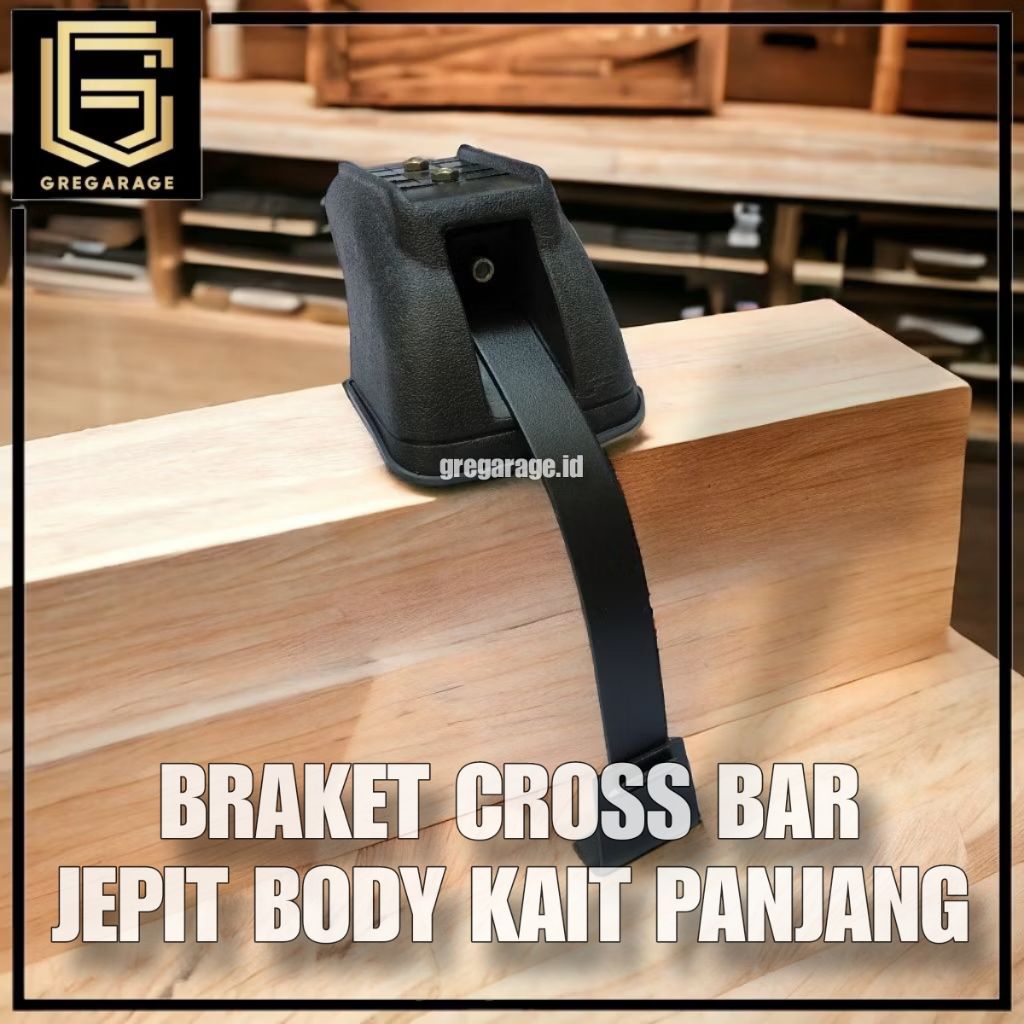 Braket Crossbar Jepit Body Kaki Kotak Kait Panjang Katana Zebra Futura - Offroad Cross Bar Bracket -