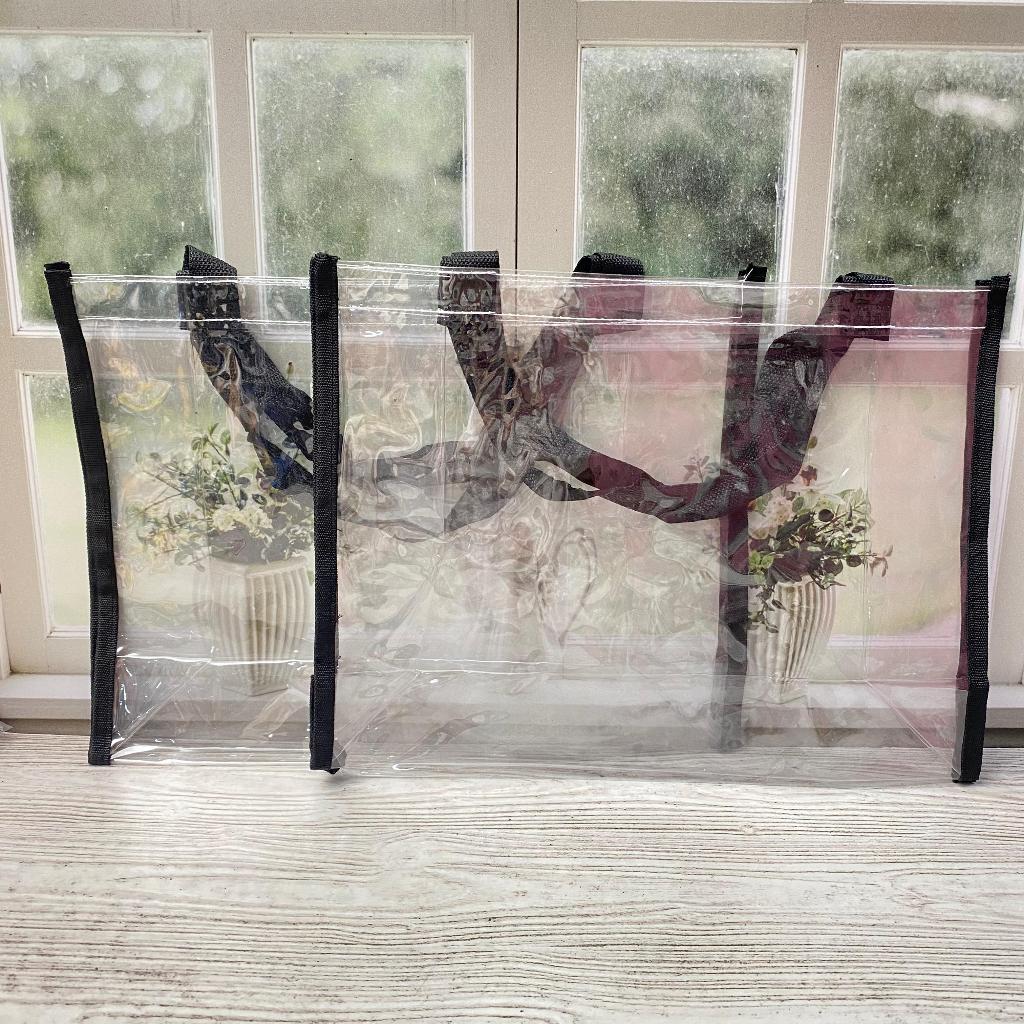 Goodie Bag Transparan Tali Hitam Bag Transparan Bisa COD