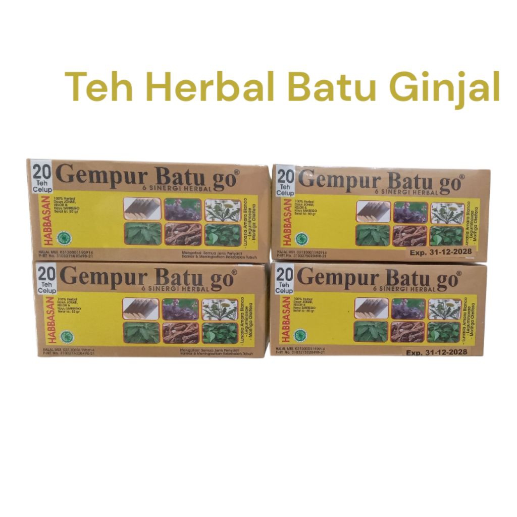 

Teh Herbal Gemapur Batu Ginjal Batu Empedu Habbasan 20 kantong