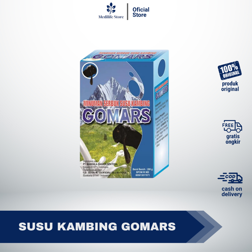 

GOMARS - susu kambing etawa bubuk | original 200 gram | nutrisi untuk daya tahan & kesehatan tubuh
