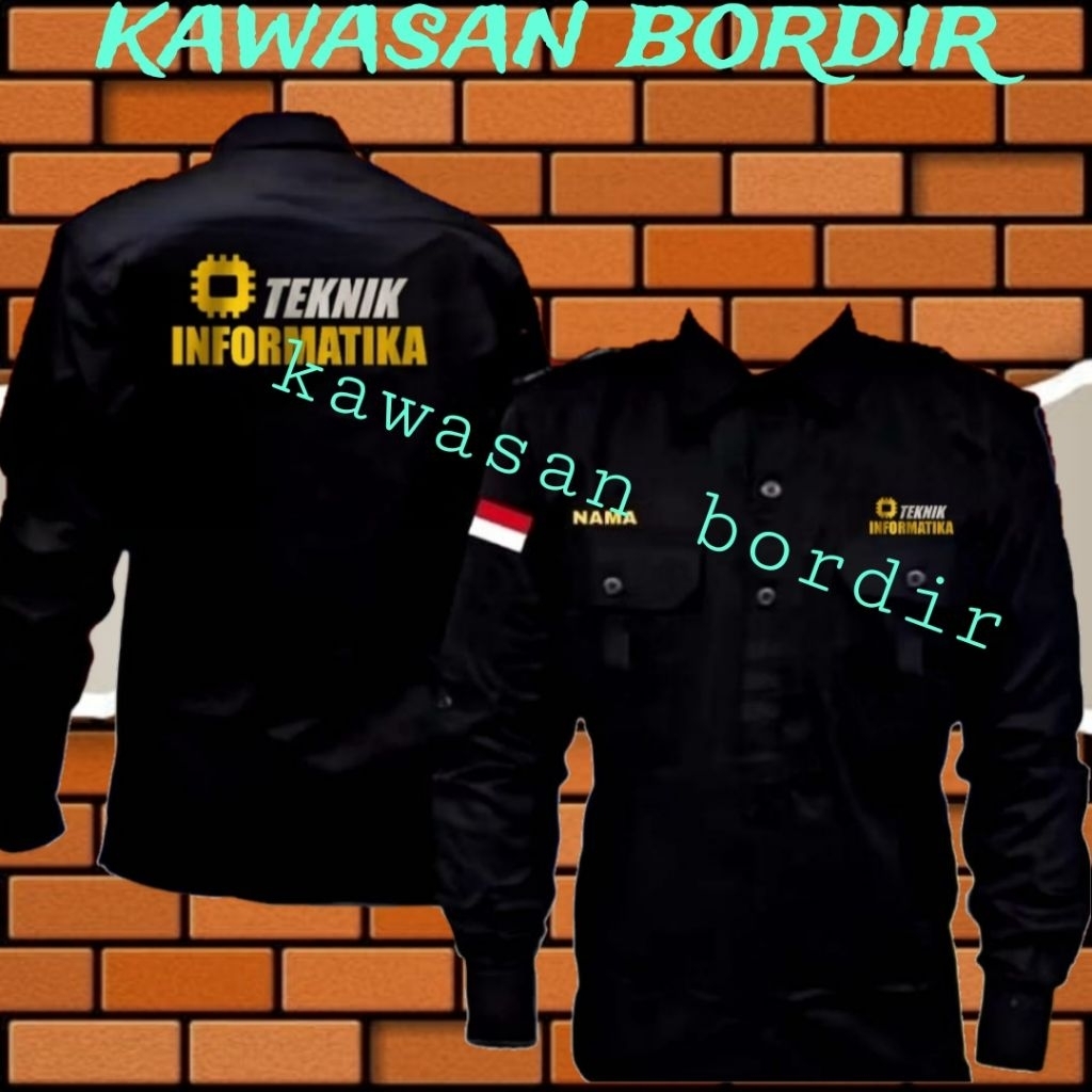 Terbaru kemeja Teknik informatika seragam teknik informatika baju teknik informatika pdh teknik info