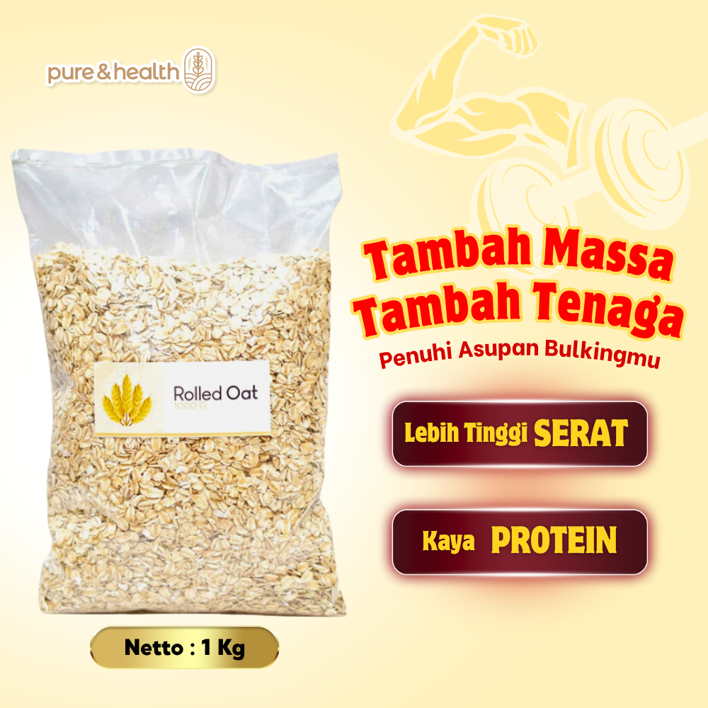 

Rolled Oat Tinggi Energi 1 Kg - Buat Badanmu Lebih Ideal