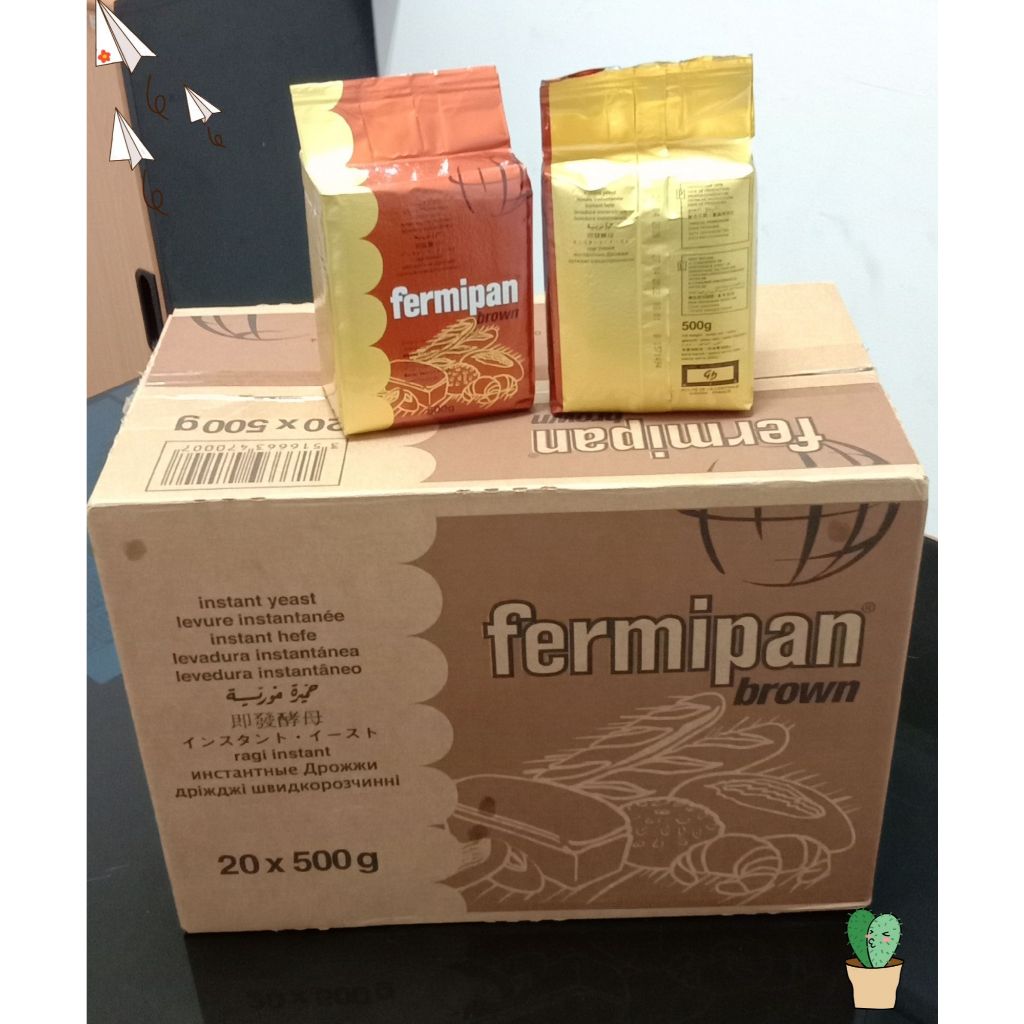 

Ragi Kering - Instant Yeast Fermipan Brown 20x500gr - Gosend Only!!
