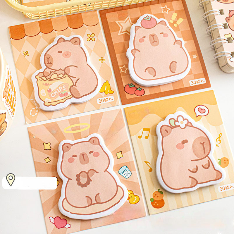 

batamall - STICKY NOTE IMPORT PREMIUM CAPYBARA CUTE #ST166 MEMO NOTE TEMPEL MINI DIALOG KARAKTER LUCU MEMOPAD PESAN KOREA