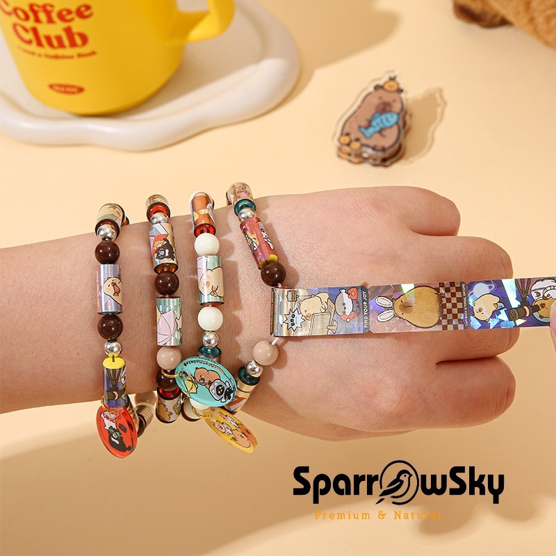 

SPARROW High Quality Sticker GELANG Lucu / Sticker GELANG Tempel Lucu / Cute Sticker GELANG CAPYBARA ( 82094 )