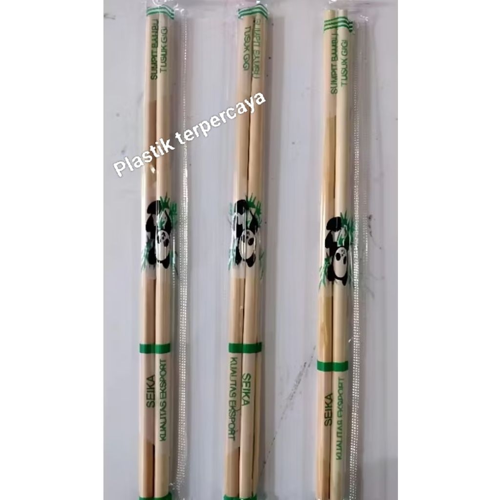 Sumpit Bambu + Tusuk Gigi / Sumpit Seika Plus Tusuk Gigi Isi 50 Pasang