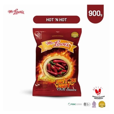 

McLewis Hot n Hot Chilli Sauce 900g