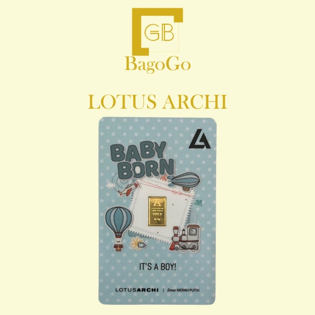 Logam Mulia Lotus Archi 0.5 Gram Baby Born Series