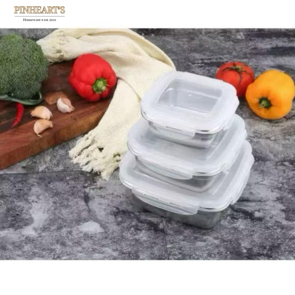 KOTAK MAKAN GAVIA STAINLESS STEEL SUS304 / KOTAK MAKAN ANTI TUMPAH / KOTAK MAKAN STAINLESS SUS304 KL