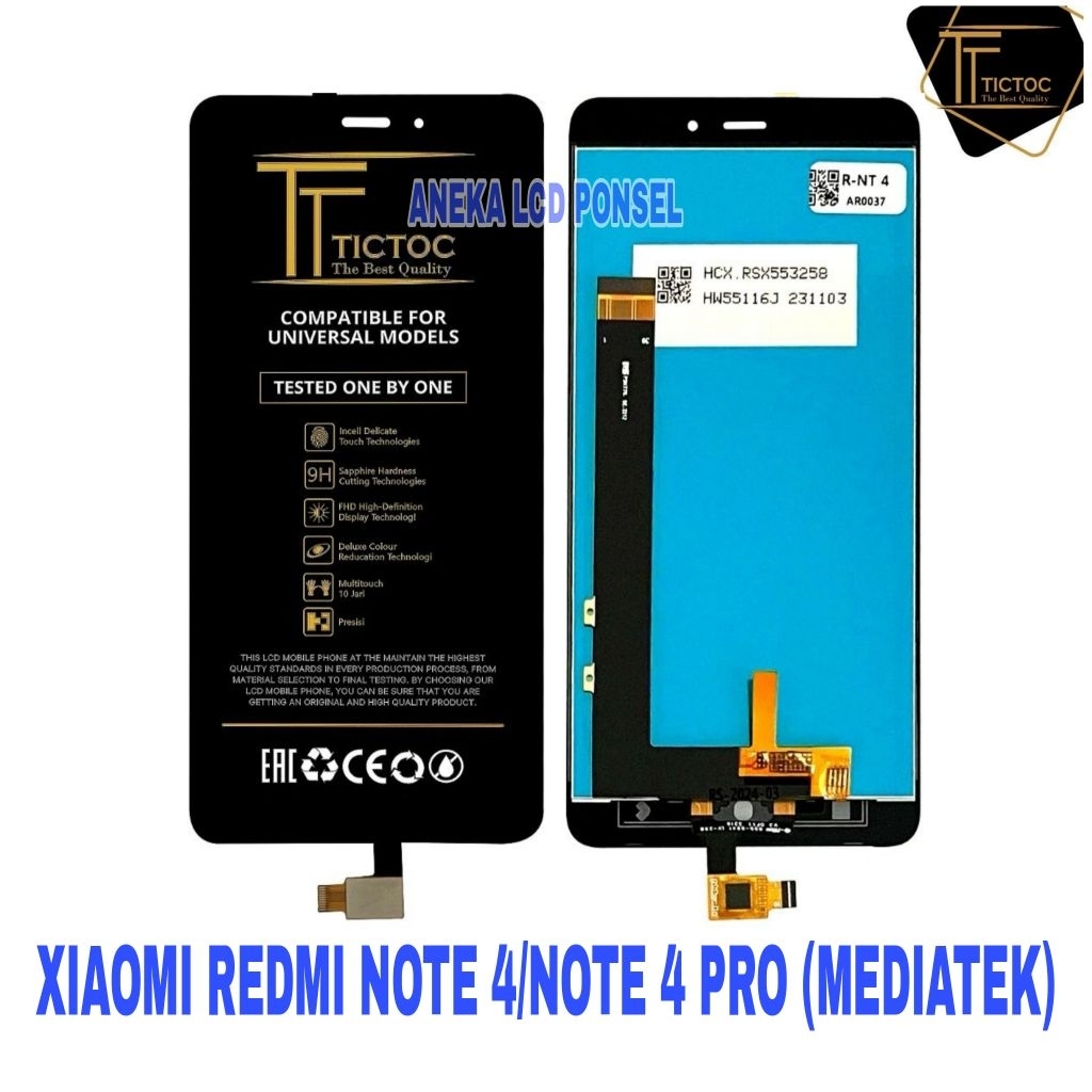 LCD XIAOMI REDMI NOTE 4 / NOTE 4 PRO (MEDIATEK)