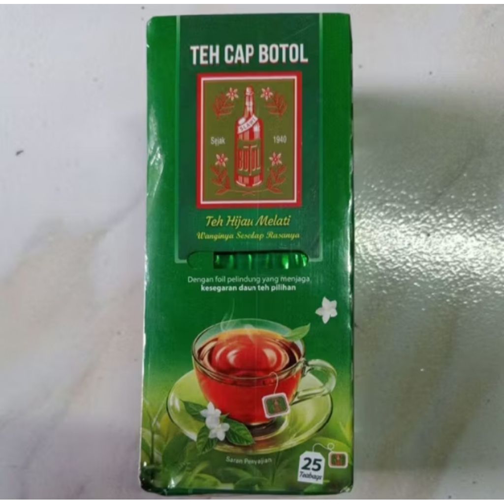 

TEH CAP BOTOL TEH HIJAU MELATI ISI 25