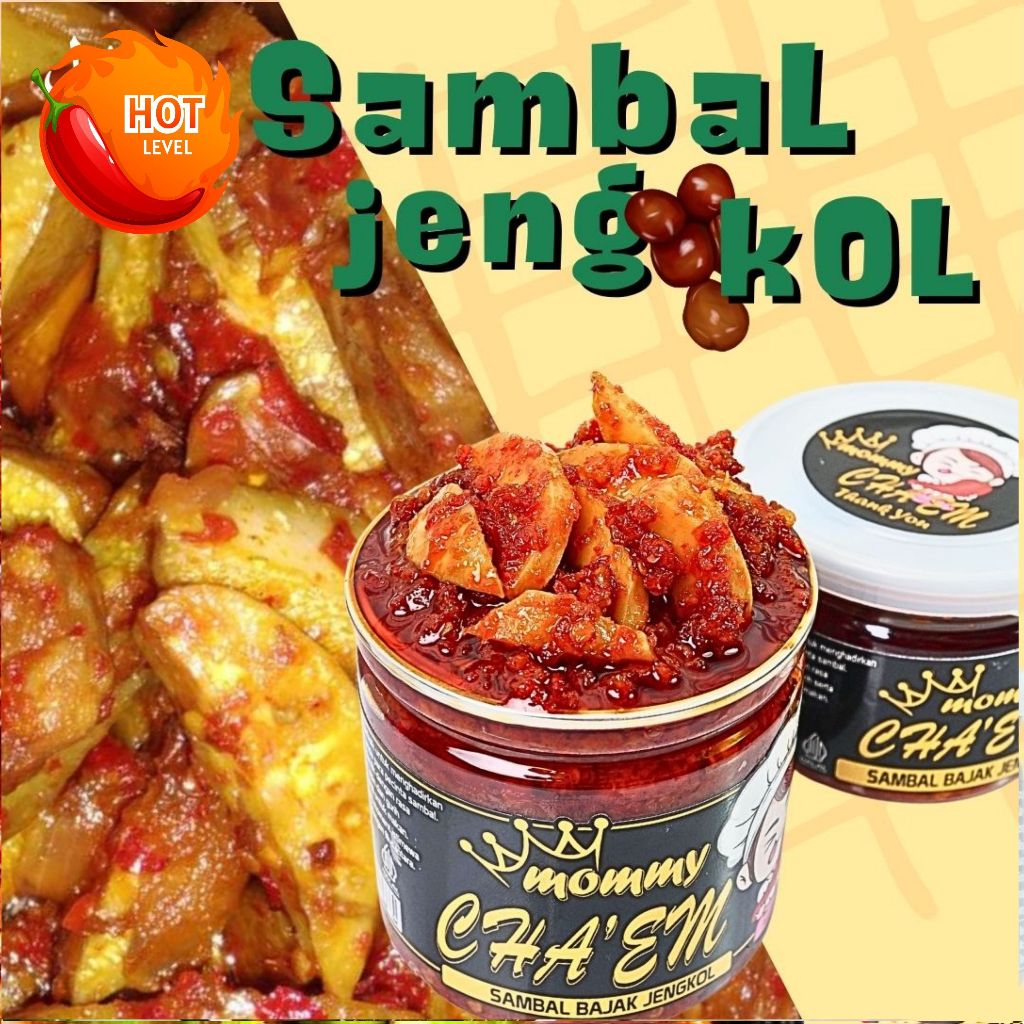 

Sambal Jengkol Sambel Bajak Merah Pedas Cabai Cabe Original Halal Praktis / 130gram Berat 200gr 1kg / Sambel Mommy Cha'em