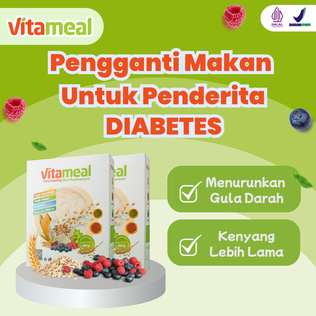 

Susu Vitamil Sereal Makanan Diet Untuk Obat Diabetes Gula Darah Tinggi 1 Box Asli