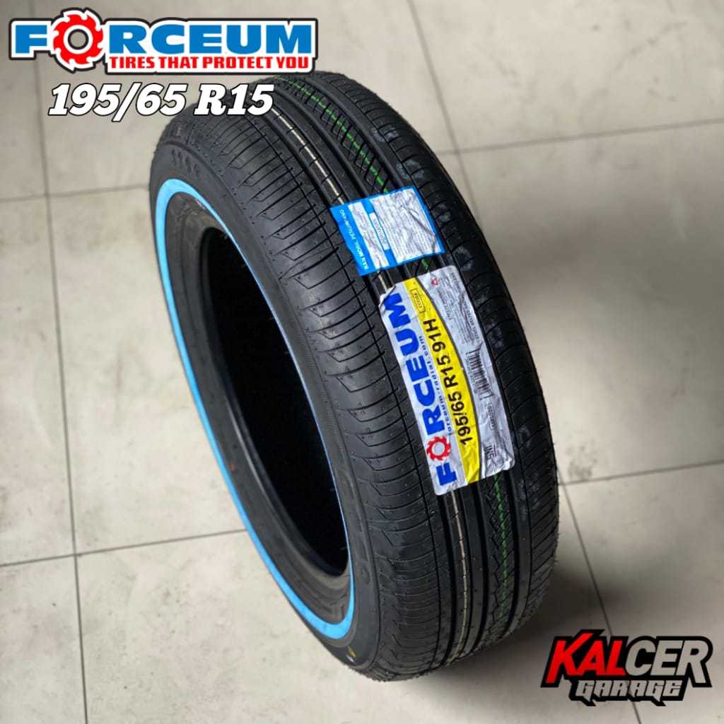 BAN MOBIL FORCEUM ECO WLW 195 65 R15 TUBLES LIS PUTIH
