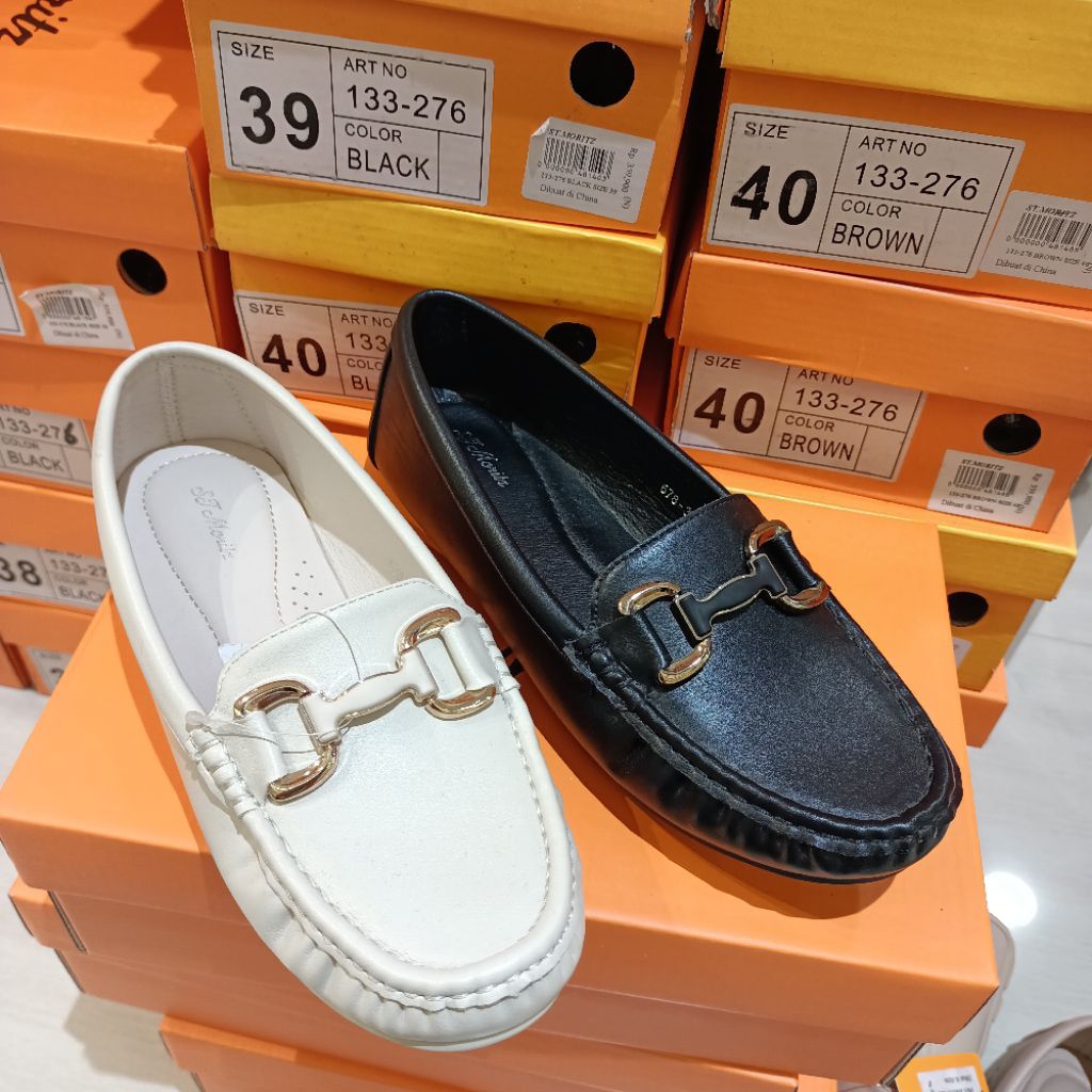 sepatu wanita moccasin/loafer ST.MORITZ original matahari