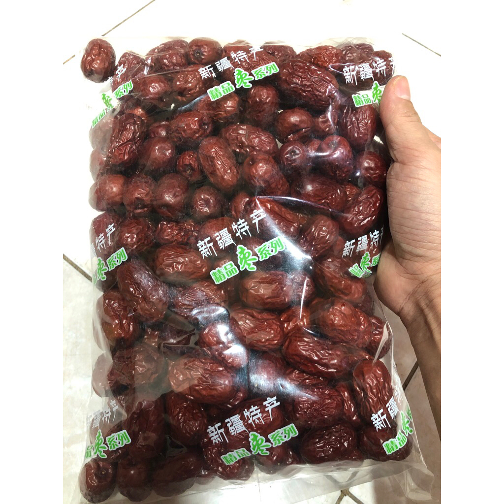 

Angco Merah | Hong Zao | Red Dates / Kurma Merah Premium Jumbo isi 1kg