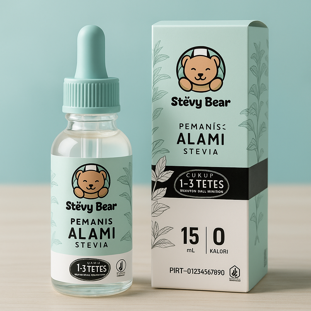 

Stevy Bear Stevia Natural Sweetener - 15mL - Pemanis Alami Stevia