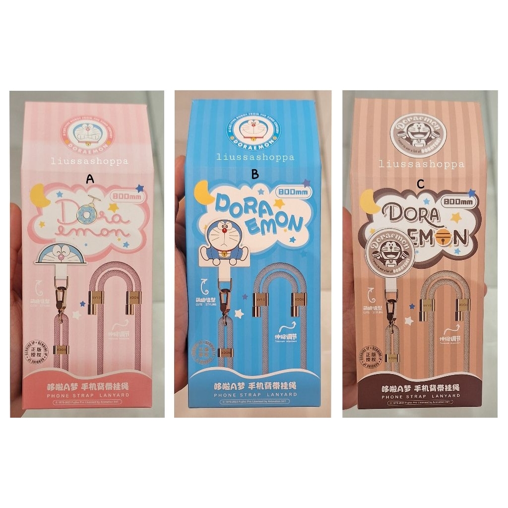 Gantungan Hp OHSOME - Doraemon Phone Strap, Wrist Lanyard (LONG)