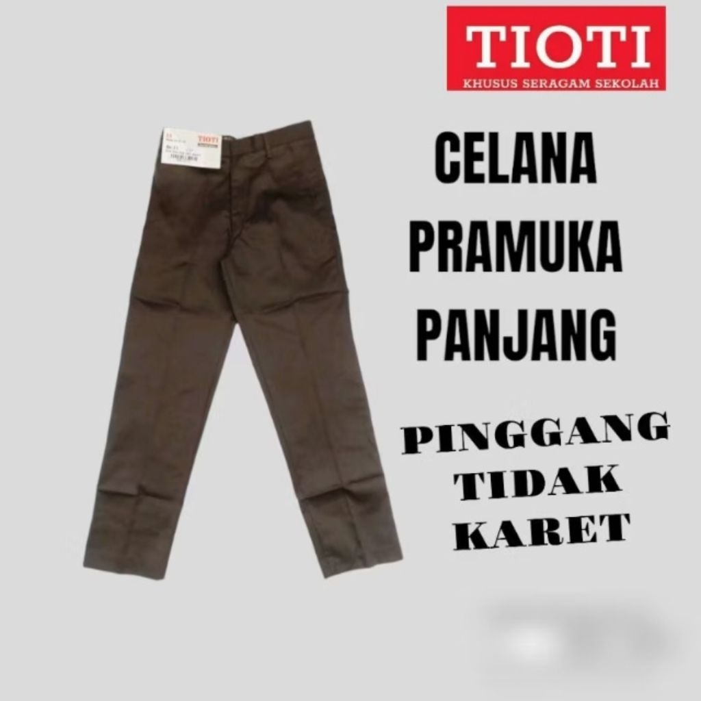 TIOTI CELANA SMA PRAMUKA PANJANG KATUN DRILL SERAGAM SEKOLAH