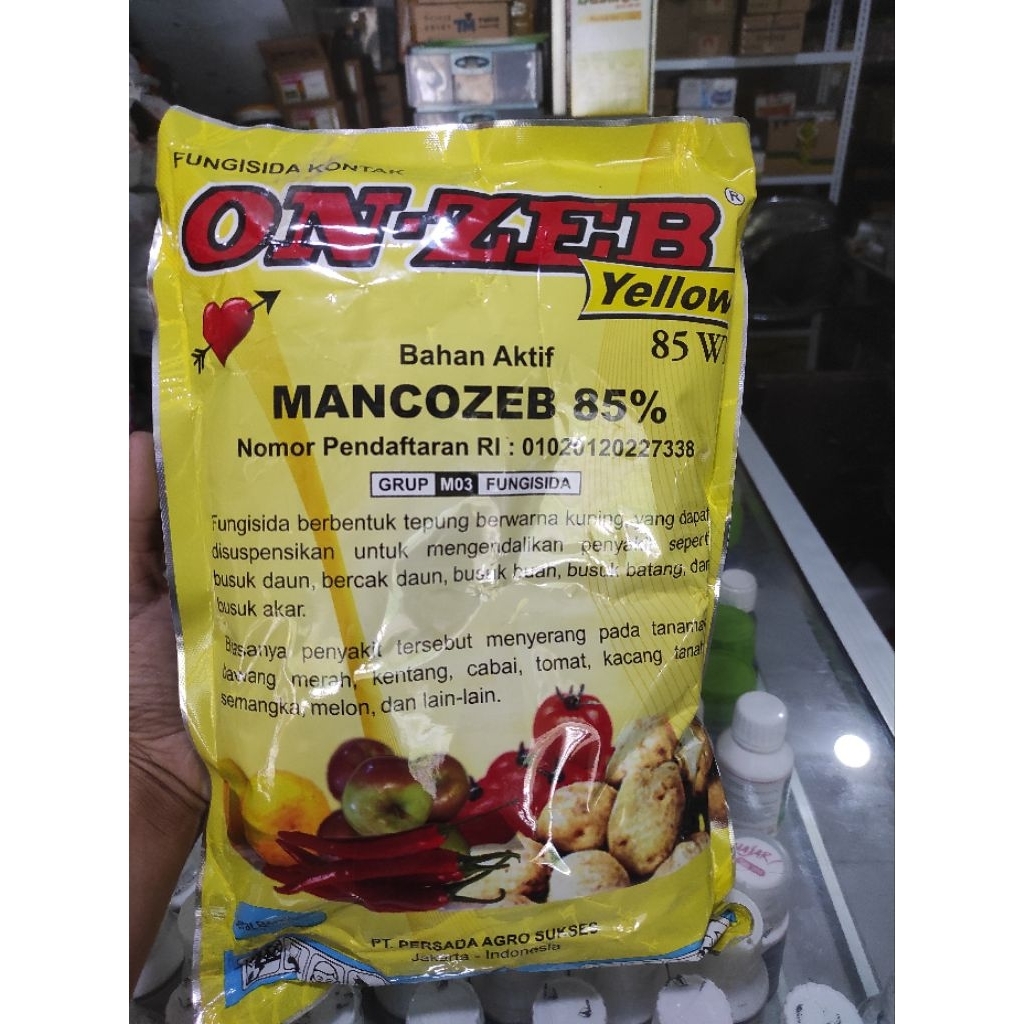 fungisida protektif onzeb mankozeb 85wp kemasan 1kg