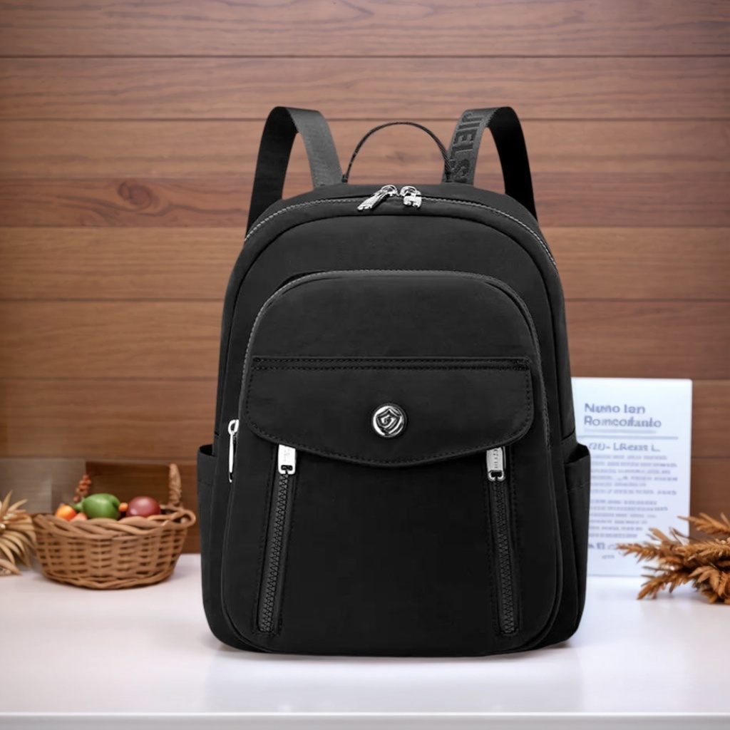 EXCLUSIVE JIELSHI Ransel ROSSIE - 7703 # Tas Ransel Wanita Fashion Bahan Parasut Anti Air Cantik
