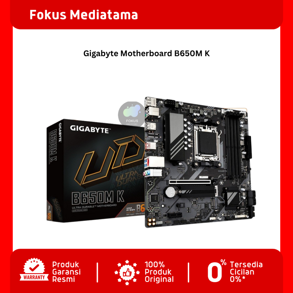 Gigabyte Motherboard B650M K