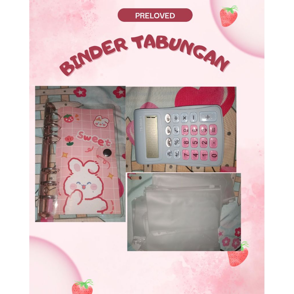

(preloved) binder keuangan & kalkulator mini