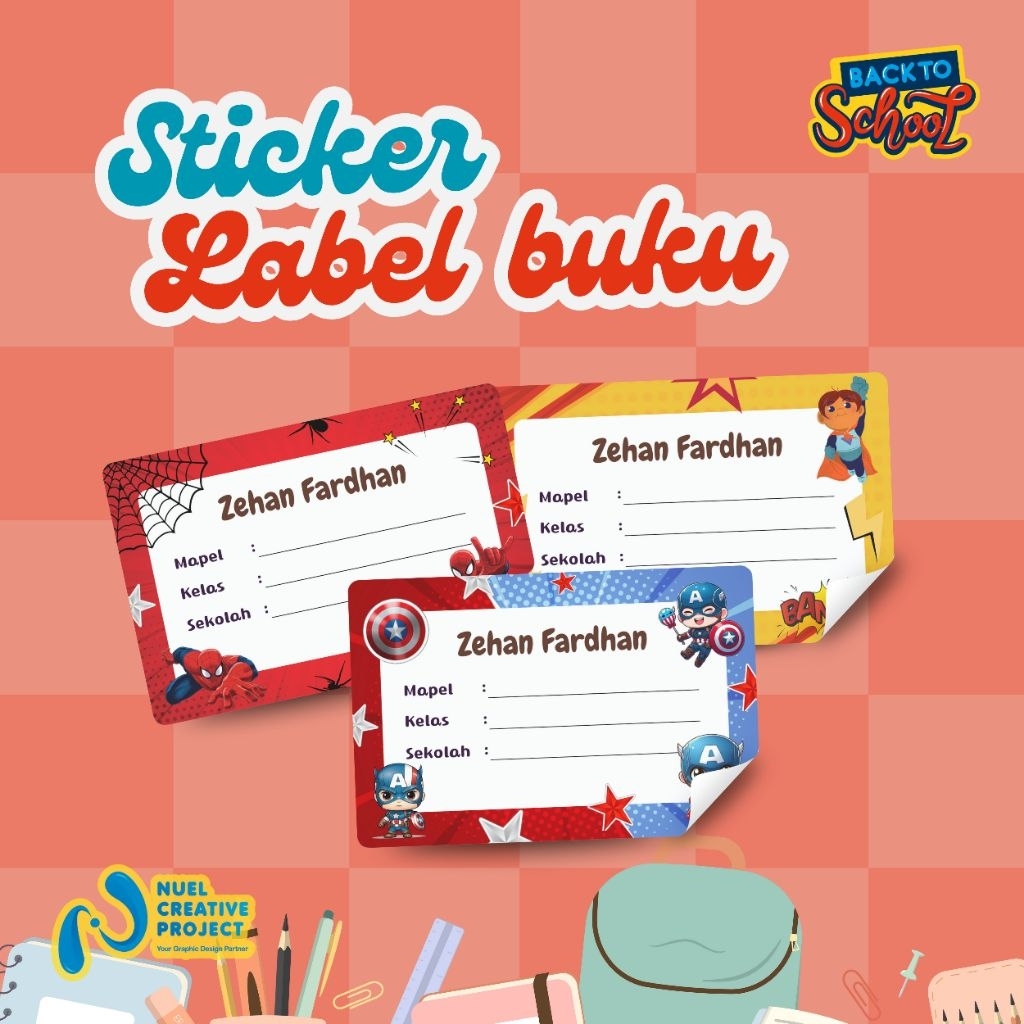 

STIKER LABEL BUKU | STIKER MAPEL | STIKER LUCU BACK TO SCHOOL EDITION ISI 30 PCS