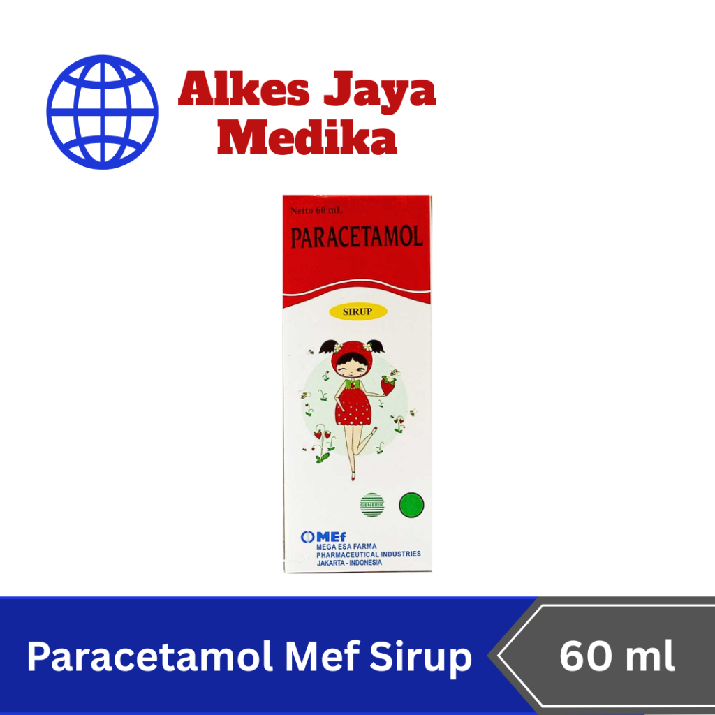 Paracetamol Sirup 60ml Mef - Obat Demam