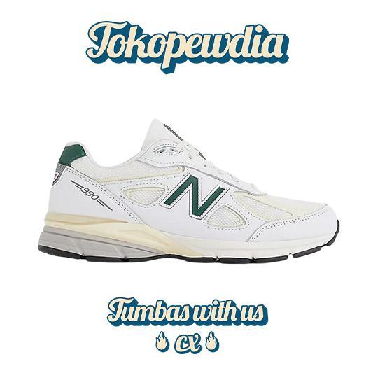 New Balance 990 V4 MiUSA White Green (U990TC4)