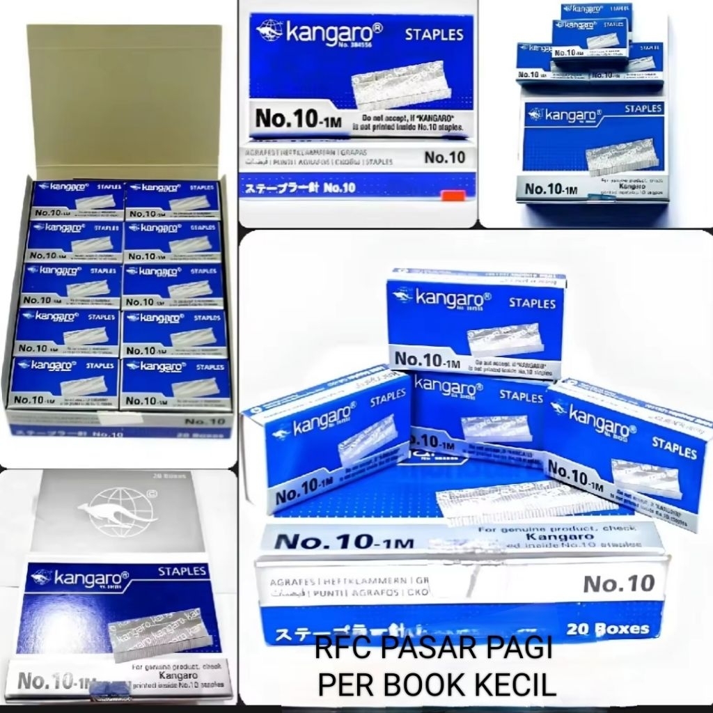 

5 BOX ISI STAPLES KECIL / ISI HEKTER / ISI JEPRETAN STAPLES KANGORO dan Etona hd 10 / ISI STAPLER