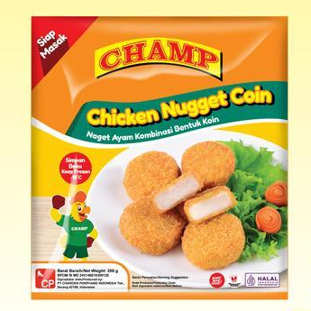 

Nugget Ayam CHAMP per bungkus kemasan 200 gr