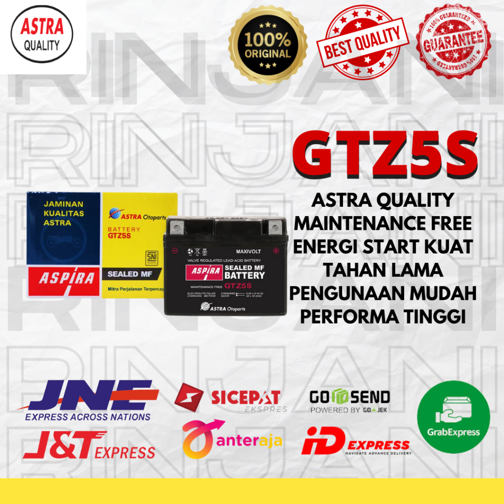 AKI ASPIRA GTZ5 ASTRA OTOPARTS / AKI ASPIRA ORIGINAL BEAT // VARIO 110 // MIO 125 // VIXION // SUPRA
