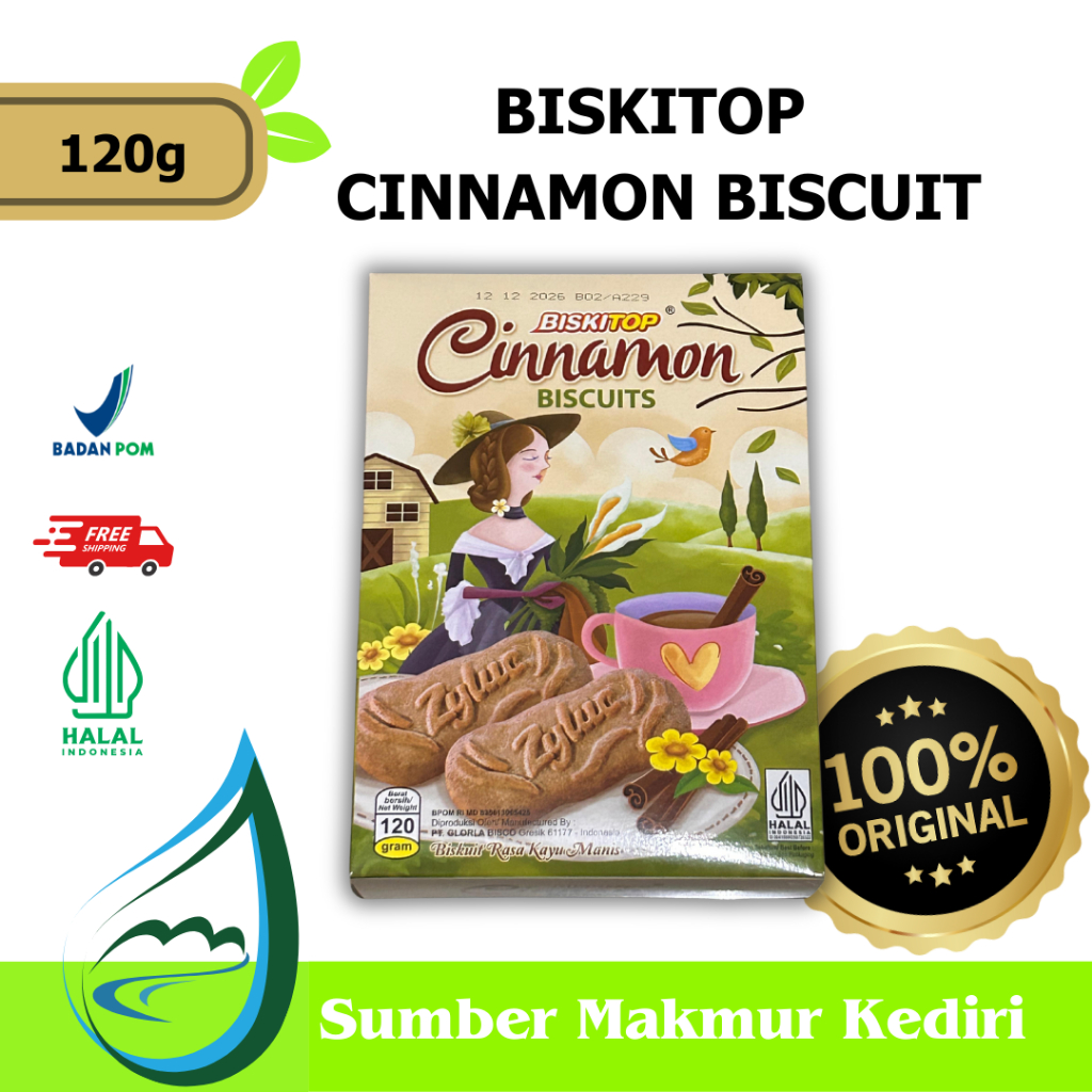

Biskitop Cinnamon Biscuit / Hampers/ Hajatan - 120g Kediri