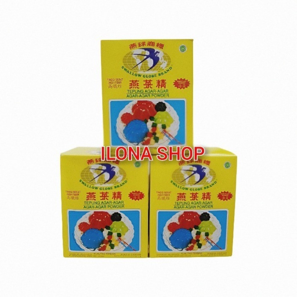 

AGAR AGAR SWALLOW GLOBE 1 BOX ISI 12 SACHET