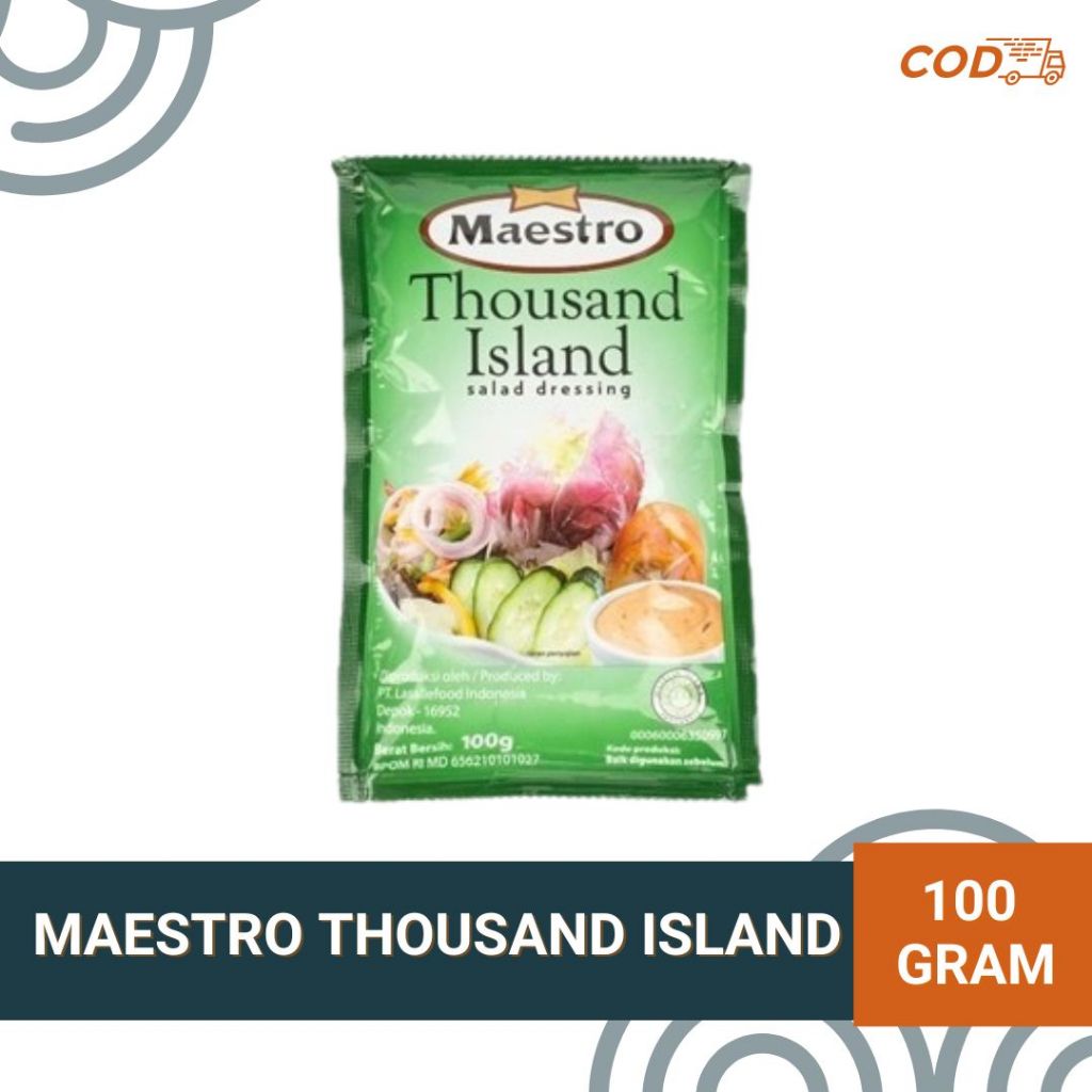 

Maestro Thousand Island 100gr - Saus untuk Salad Dressing