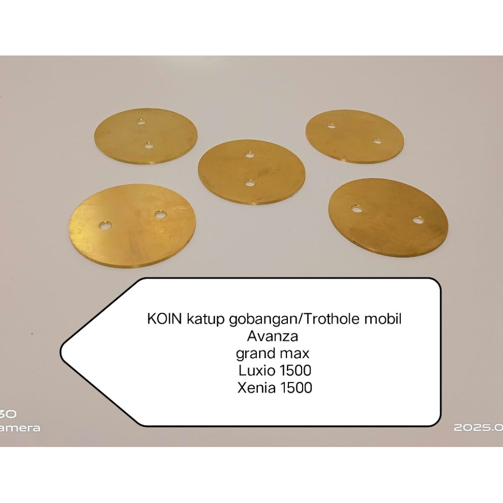 COIN TB/TUTUP GOBANGAN GRAND MAX/AVANZA/LUXIO/AVP(XENIA 1000 1500) PORTUNER/INOVA kijang kapsul