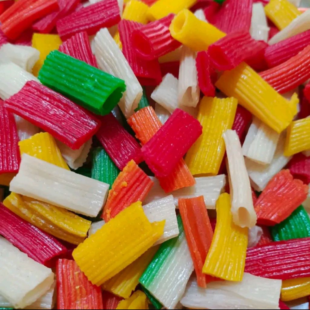 

Kerupuk Impala (Seblak) Semprong Warna Mentah Cap Kura-kura Produksi Sidoarjo 500g