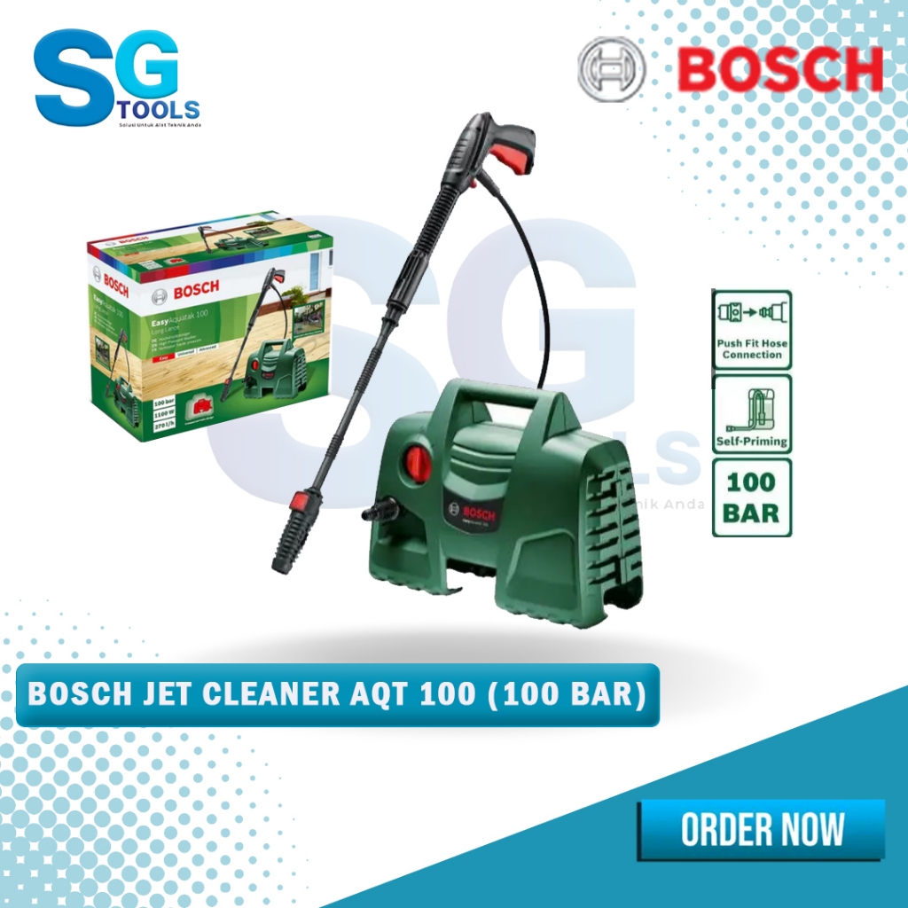 Bosch Jet Cleaner High Pressure AQT 100 ( 100 Bar) - Jet Cleaner Bosch - mesin cuci kendaraan - mesi