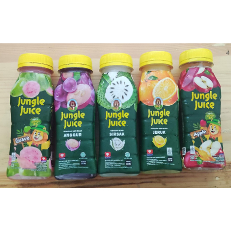 

jungle Juice 200 mL Varian Rasa Jambu Jeruk Apel Anggur Sirsak