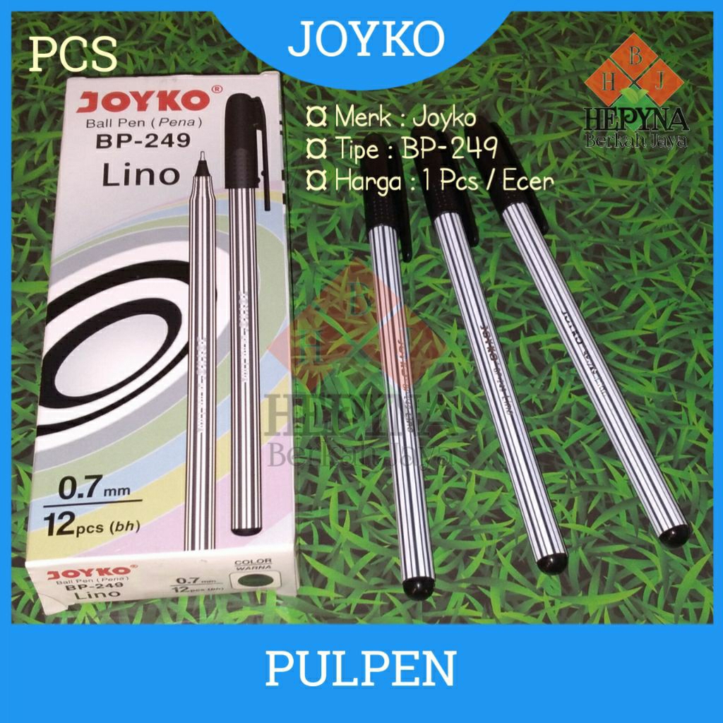 

Pulpen / Ball Pen (Pena) Joyko BP-249 Lino / Satuan (1 PCS)