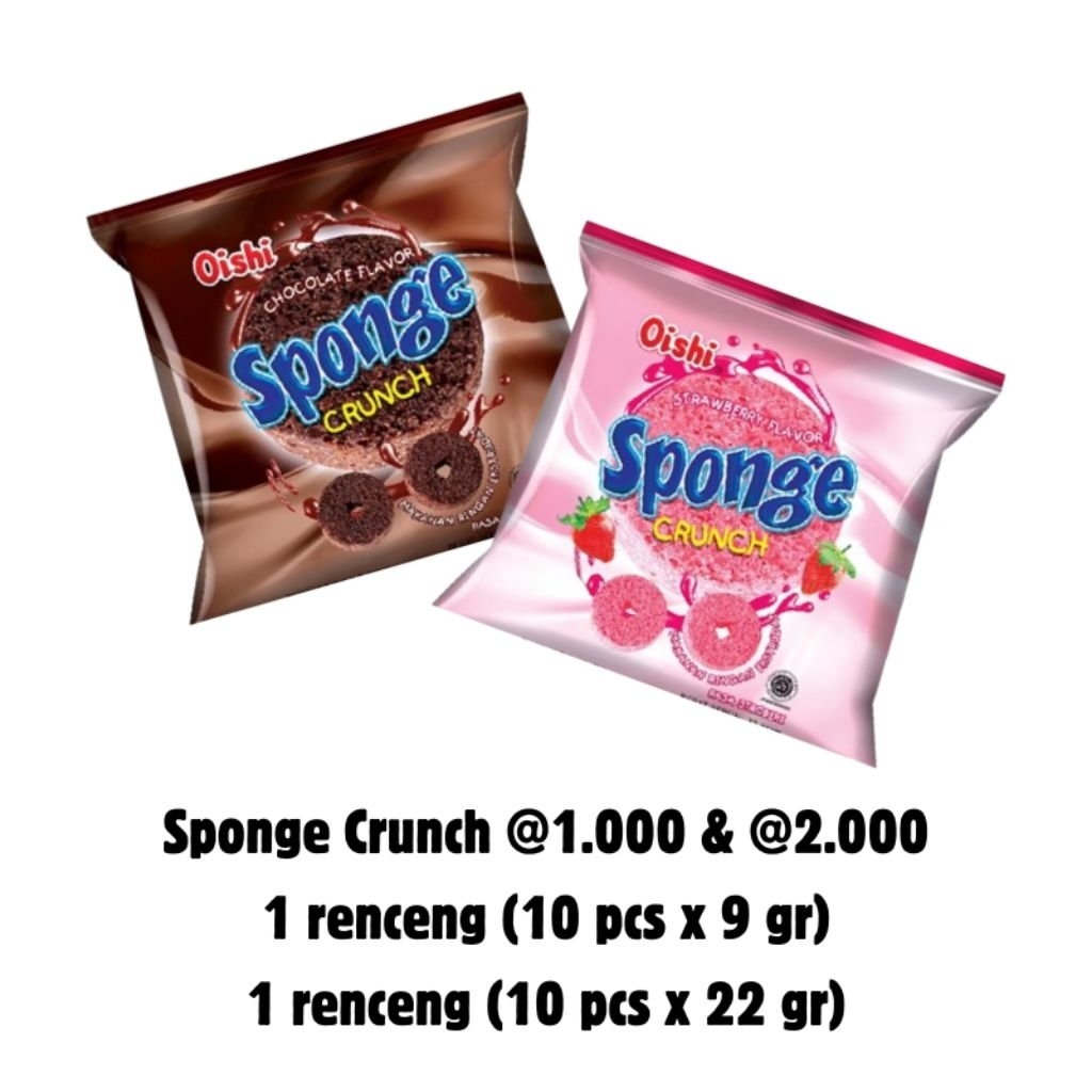 

Oishi Sponge Crunch 9gr & 22 gr