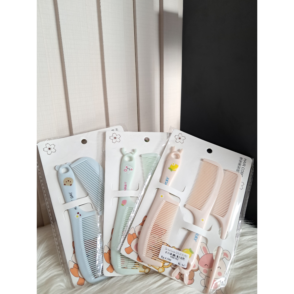 Sisir Lucu 3 Pcs/Premium/Aesthetic/Mini/Sisir Anak//Portable