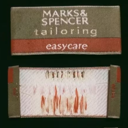 

label merek brand label (main) tag marks & spencer