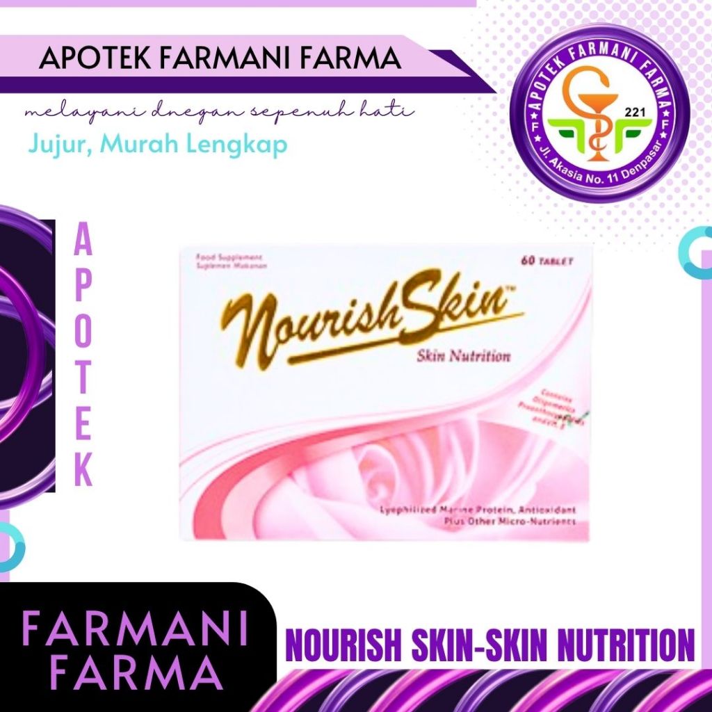 NOURISH SKIN SKIN NUTRITION / VITAMIN UNTUK KULIT / VITAMIN KULIT / PENCERAH KULIT / MELEMBUTKAN KUL