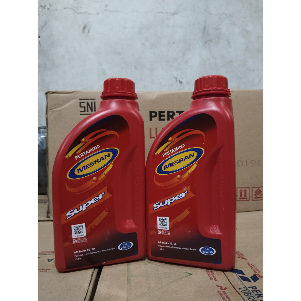 OIL MESRAN SUPER 1L 20W-50 1DUS ISI 20 BOTOL